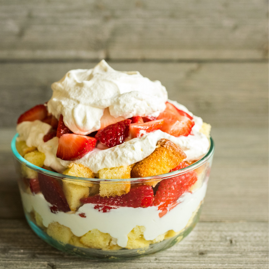 Strawberry Lemon Pound Cake Trifle