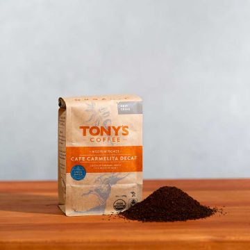 Tony’s Organic Decaf Cafe Carmelita Ground Coffee - 12 oz