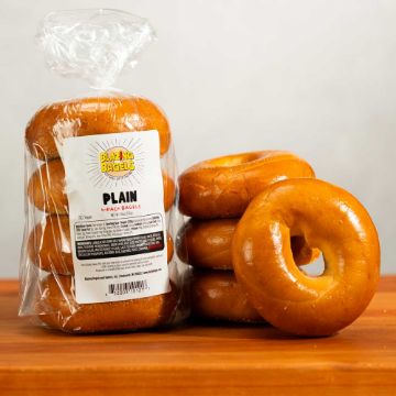 Blazing Bagels Plain Bagels - 4 count