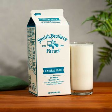 Smith Brothers Farms Lowfat 1% Milk - half gallon