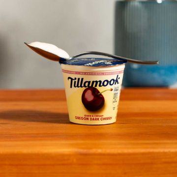 Tillamook Oregon Dark Cherry Low Fat Yogurt - 6 oz