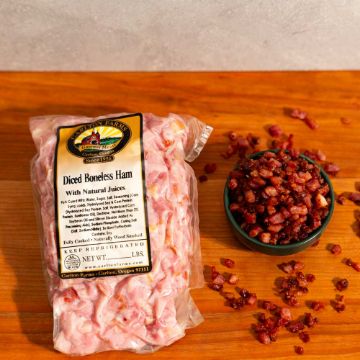 Carlton Farms Diced Ham - 1 lb