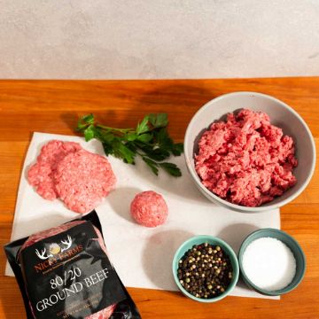 Nicky Farms 80% Lean Ground Beef - 1 lb