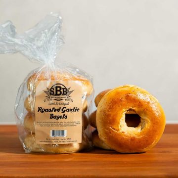 Seattle Bagel Bakery Garlic Bagels - 4 count