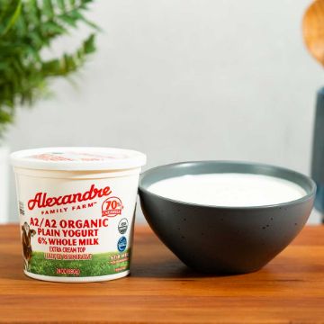 Alexandre A2 Organic 100% Grass-Fed A2 Whole Milk Yogurt - 24 oz