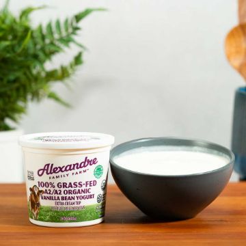 Alexandre A2 Organic 100% Grass-Fed Vanilla Yogurt - 24 oz